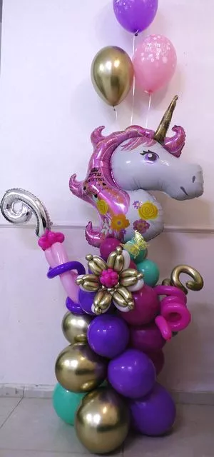 עיצוב בלונים של חד קרן